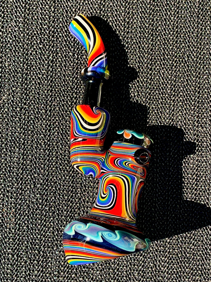 Soulshine Arts Rainbow Wigwag Sherlock Bubbler New